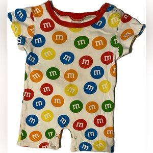 M&M’s one piece shorts set 24mo